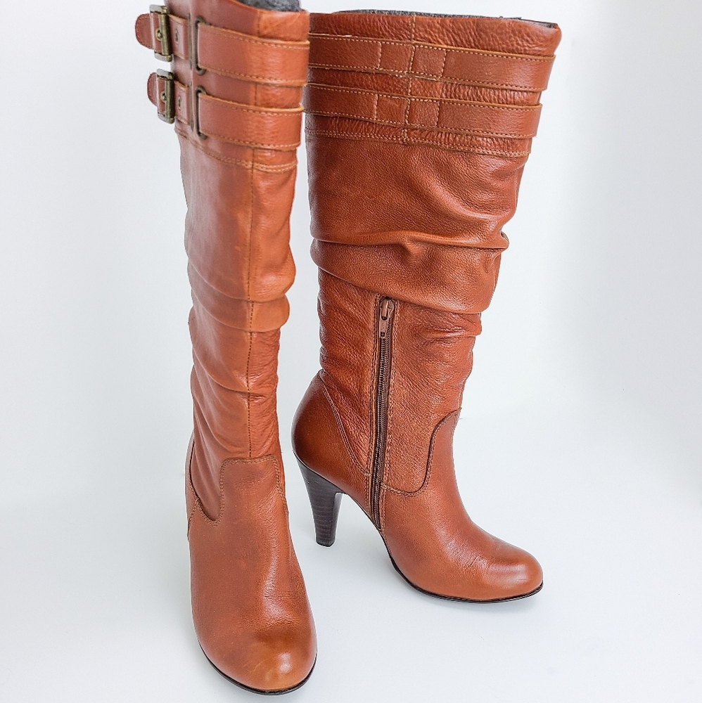 ALDO Wembley Boots Heels Tobacco